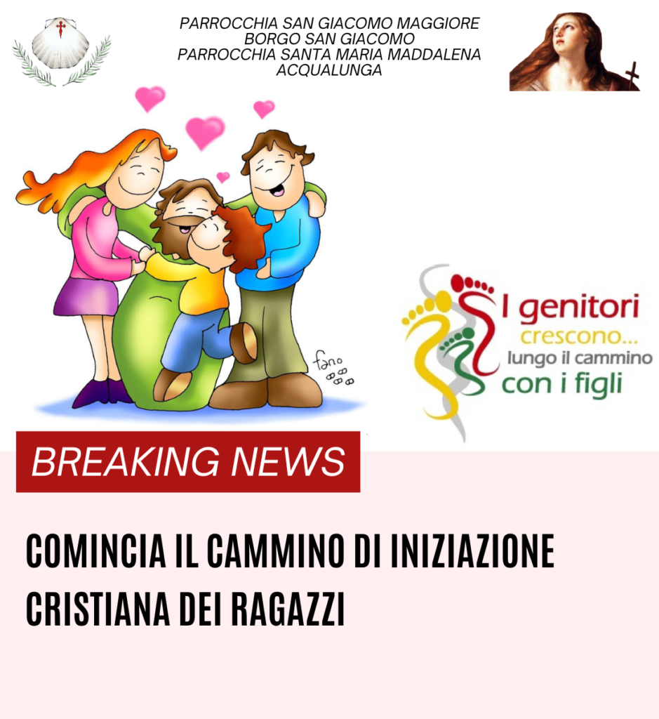 Il 6 ottobre comincia il Cammino di Iniziazione Cristiana